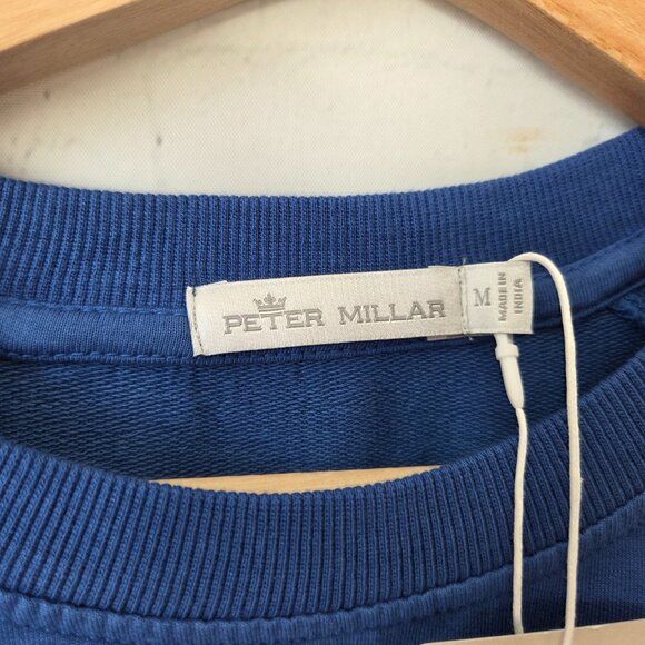 Peter Millar Georgia Vault Lava Wash Crew Sweatshirt Womens Size M Blue NEW - Picture 3 of 6
